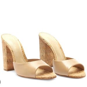 Schutz Kaycee Beige Leather Sandal 10B